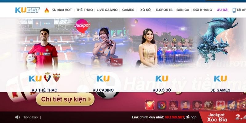 Siêu phẩm casino Kubet88 hấp dẫn hot